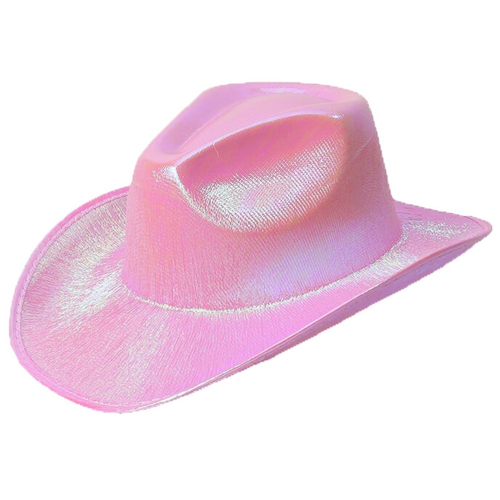 Zac's Alter Ego - Glossy Laser Cowboy Hat Kostuum Hoed - Roze